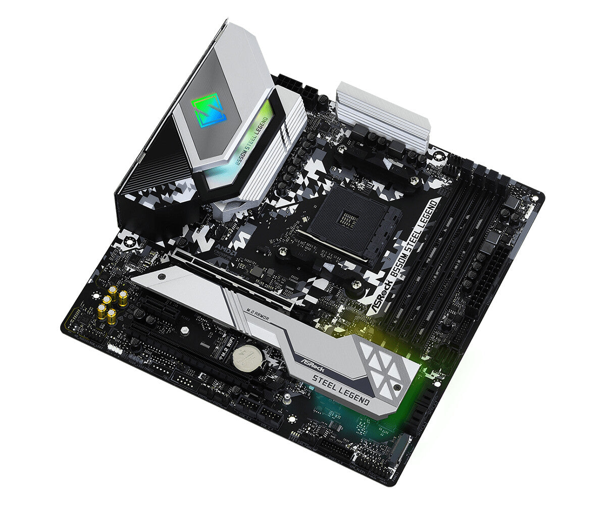 Asrock B550M Steel Legend micro ATX motherboard - AMD B550 Socket AM4