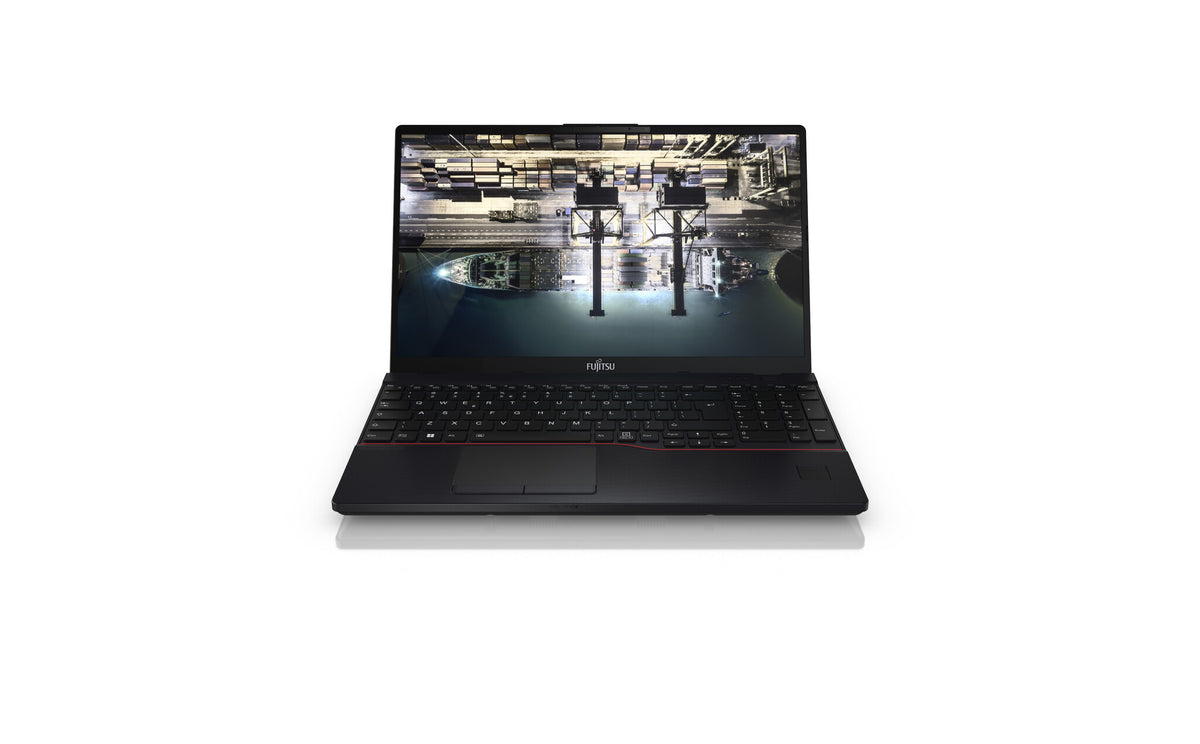 Fujitsu LifeBook E5512 Laptop - 39.6 cm (15.6&quot;) - Intel® Core™ i7-1255U - 16 GB DDR4-SDRAM - 512 GB SSD - Wi-Fi 6E - Windows 11 Pro - Black