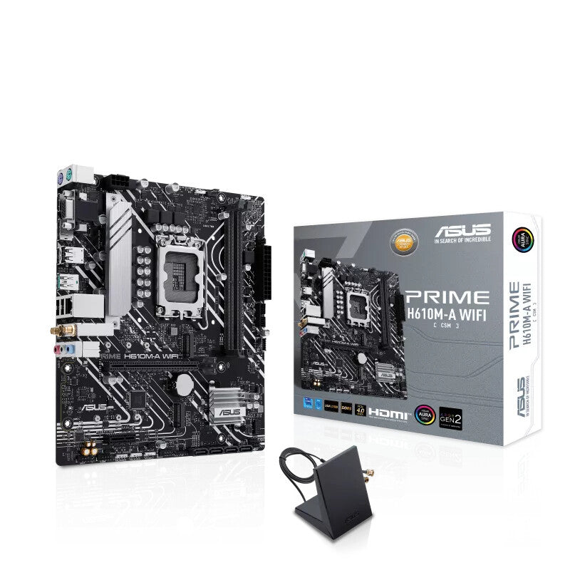 ASUS PRIME H610M-A WIFI micro ATX motherboard - Intel H610 LGA 1700