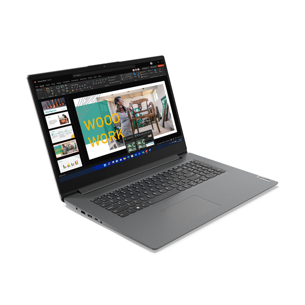 Lenovo V V17 Laptop - 43.9 cm (17.3&quot;) - Intel® Core™ i5-13420H - 8 GB DDR4-SDRAM - 256 GB SSD - Wi-Fi 6 - Windows 11 Pro - Grey