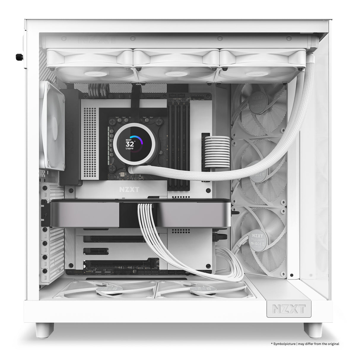 NZXT H6 Flow - ATX Mid Tower Case in White