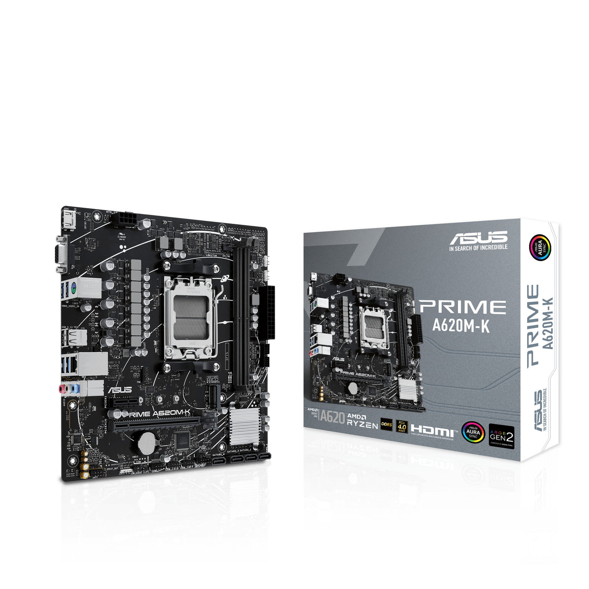 ASUS PRIME A620M-K micro ATX motherboard - AMD A620 Socket AM5