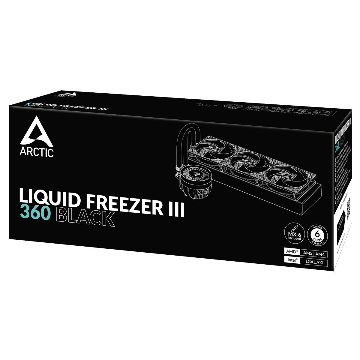 ARCTIC Liquid Freezer III 360 - All-in-One Liquid Processor Cooler in Black - 360mm