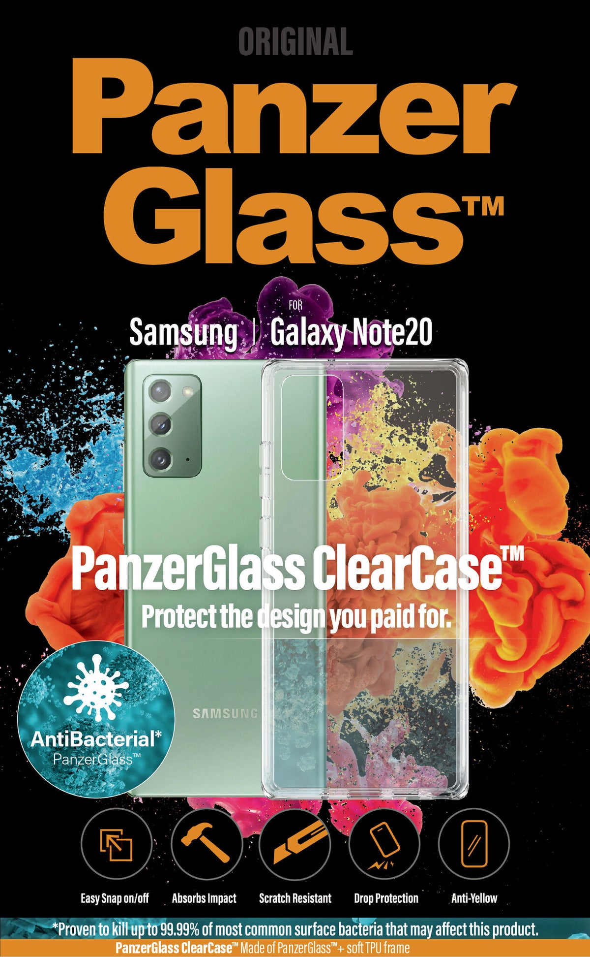 PanzerGlass ® ClearCase for Galaxy Note20 in Transparent