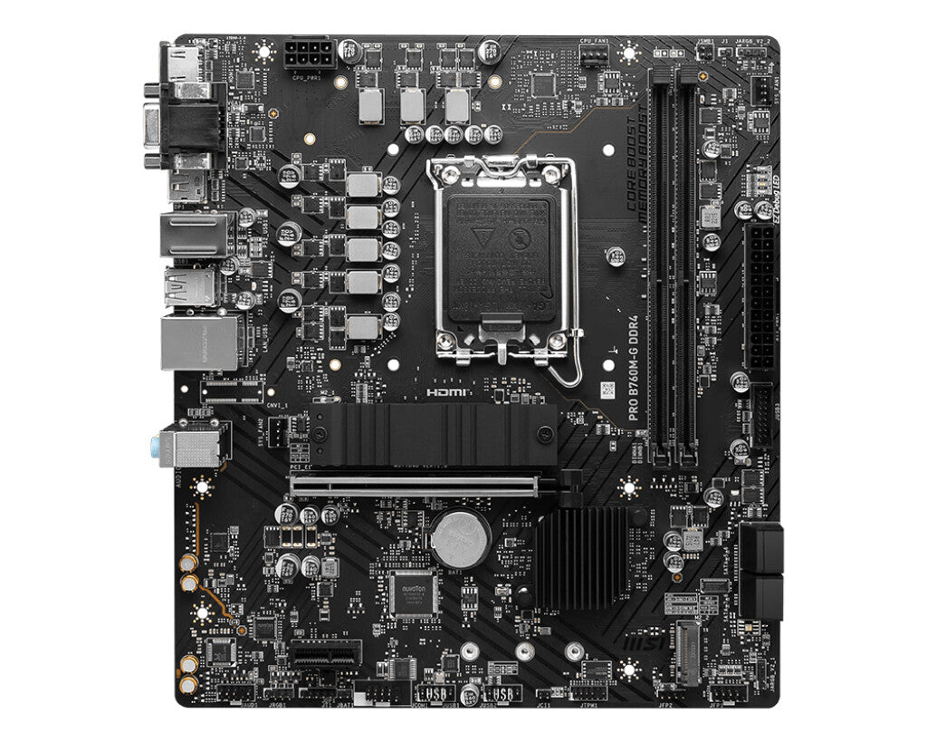 MSI PRO B760M-G DDR4 micro ATX motherboard - Intel B760 LGA 1700