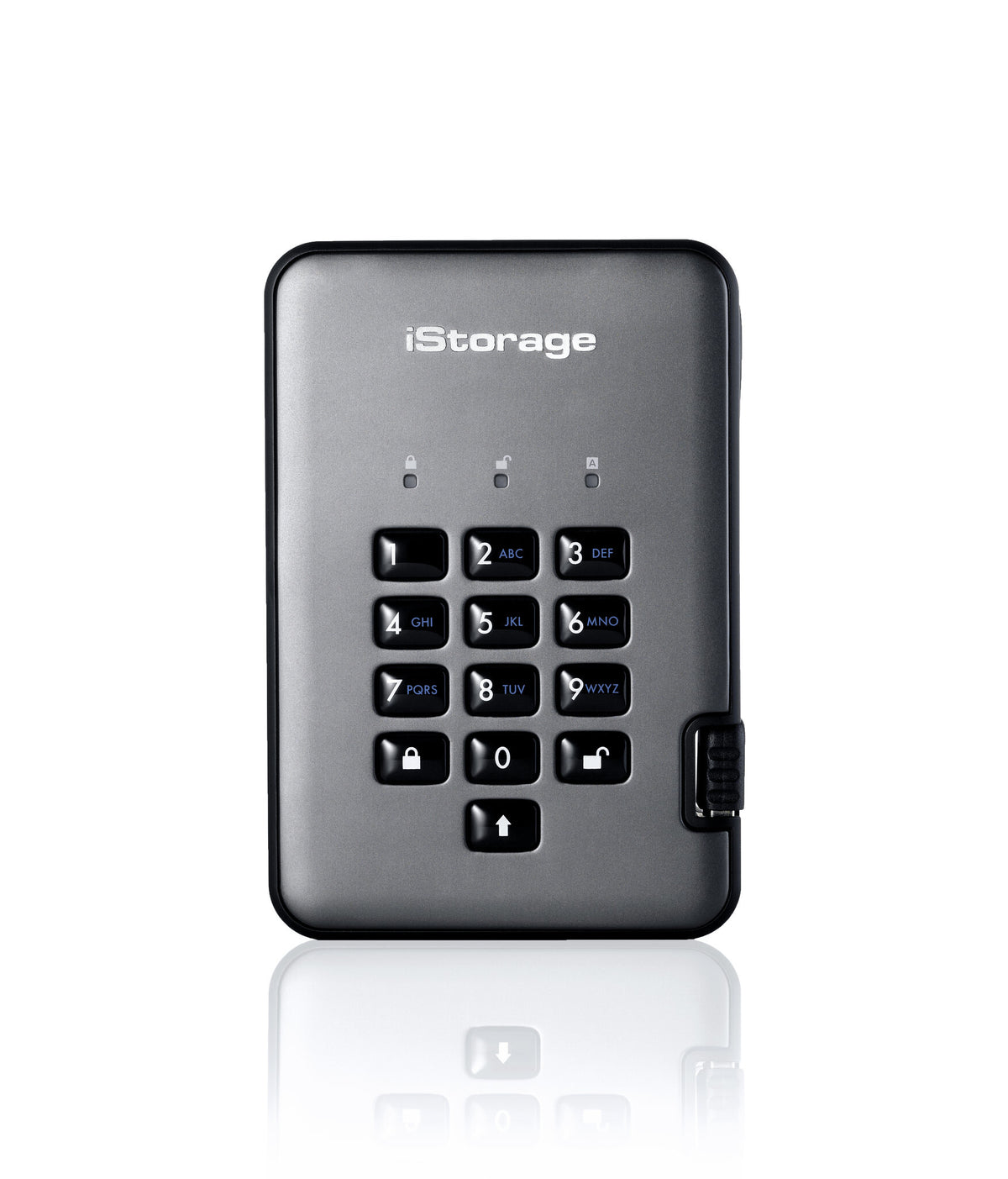 iStorage diskAshur PRO2 - Encrypted External solid state drive in Graphite - 256 GB