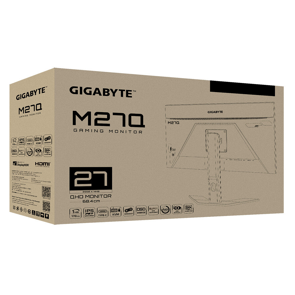 Gigabyte M27Q X - 68.6 cm (27&quot;) 2560 x 1440p Quad HD LED Monitor