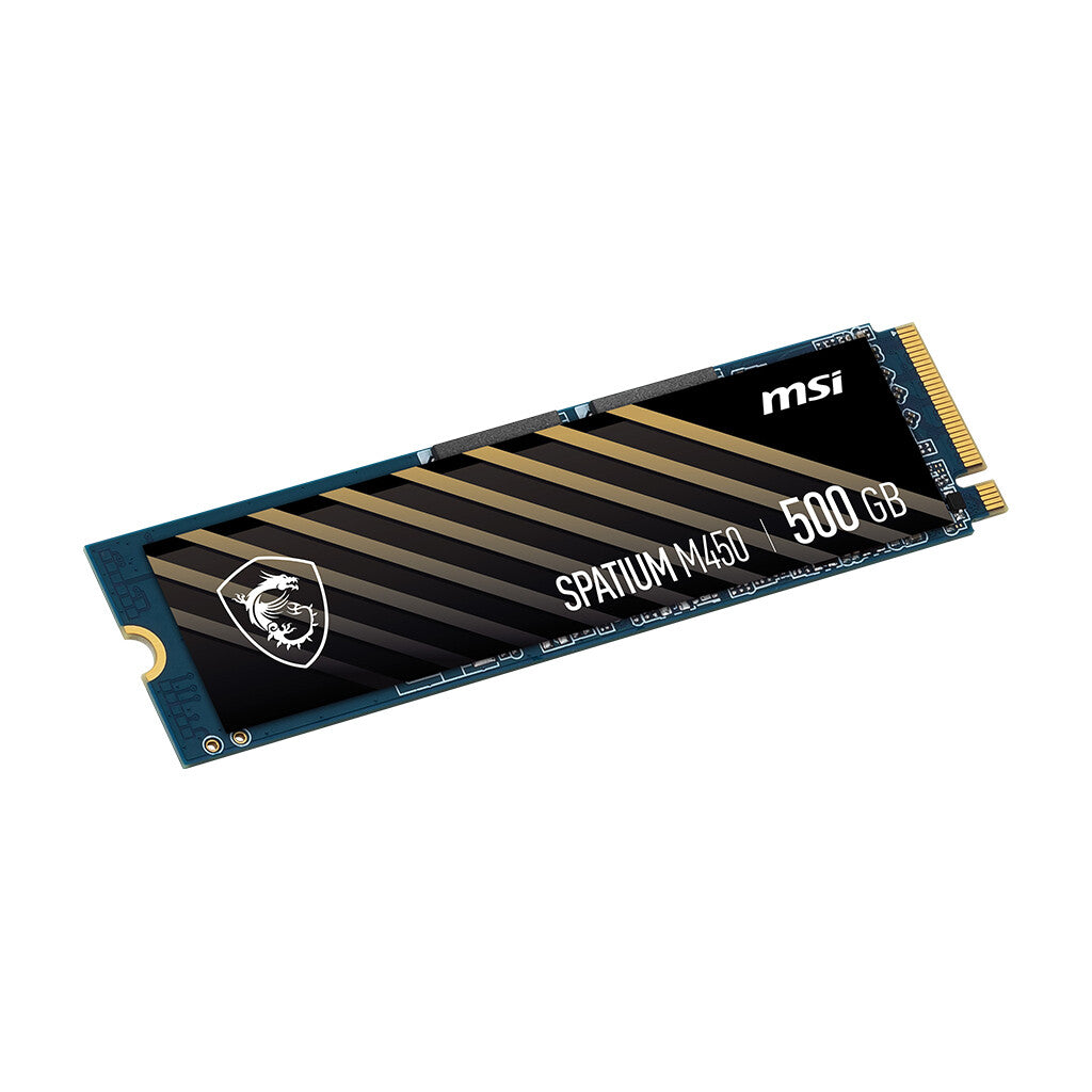 MSI SPATIUM M450 - PCI Express 4.0 3D NAND NVMe M.2 SSD - 500 GB