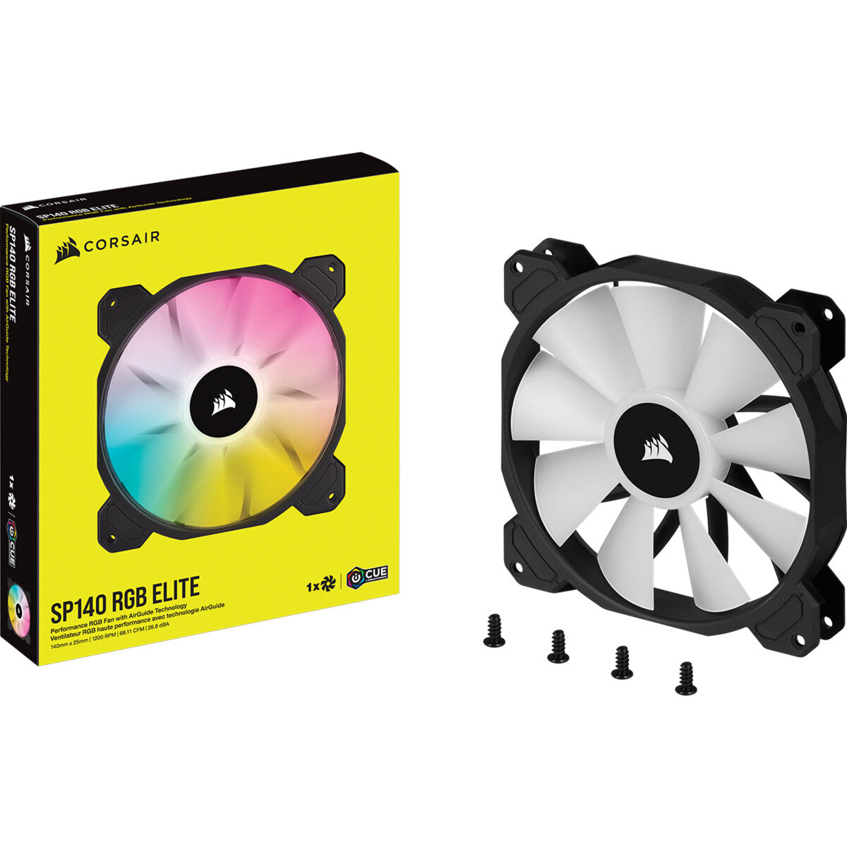 Corsair SP140 RGB ELITE - Computer Case Fan in Black - 140mm