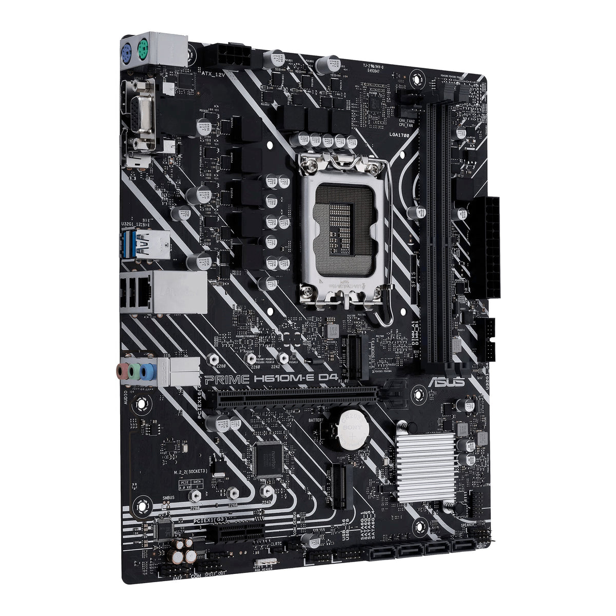 ASUS PRIME H610M-E D4-CSM micro ATX Motherboard - Intel H610 LGA 1700