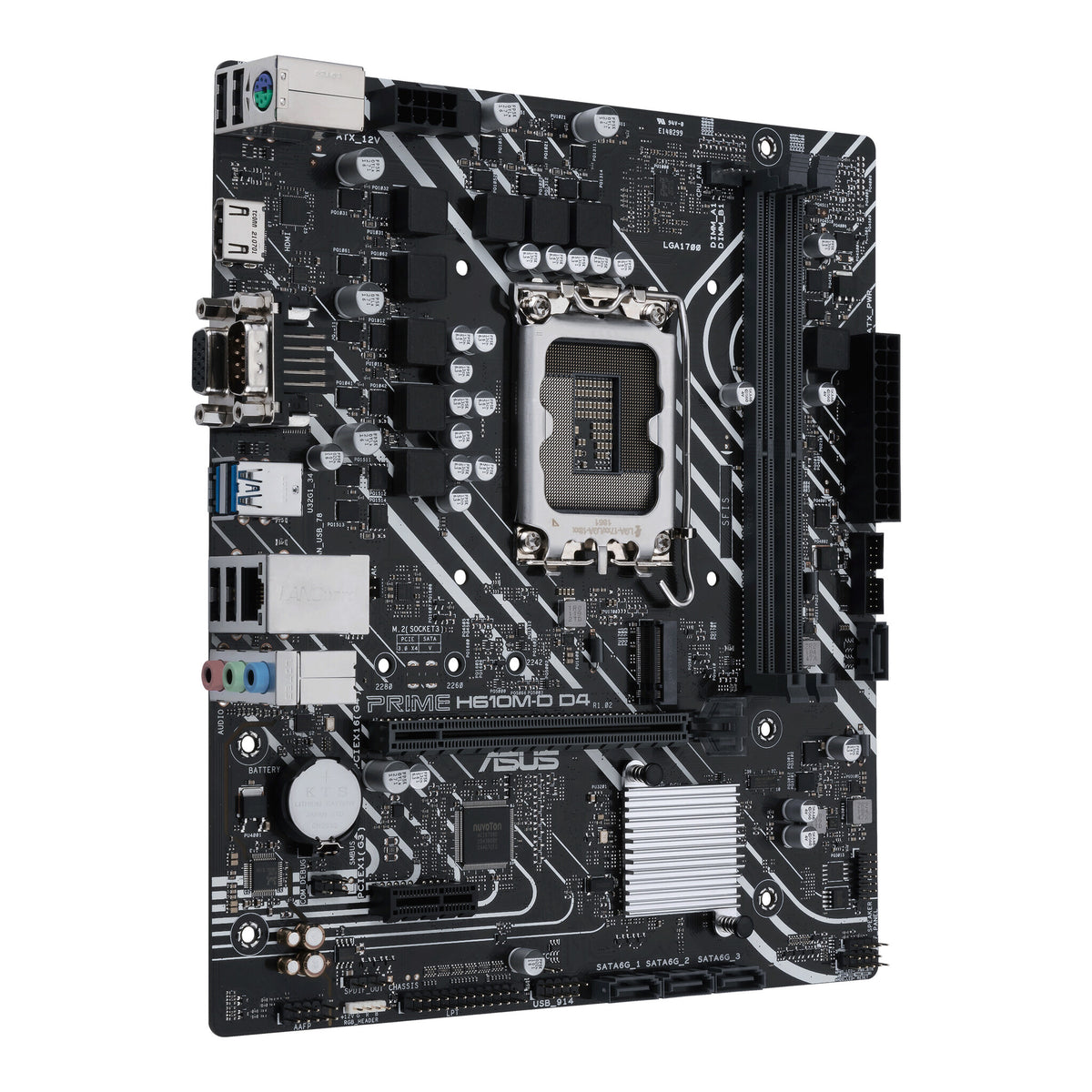 ASUS PRIME H610M-D D4 micro ATX motherboard - Intel H610 LGA 1700