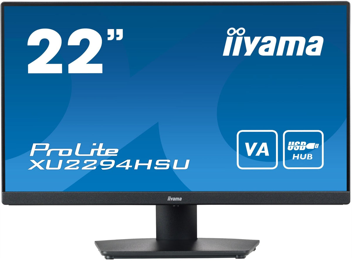 iiyama ProLite XU2294HSU-B2 Computer Monitor 54.6 cm (21.5&quot;) 1920 x 1080 pixels Full HD LCD Black