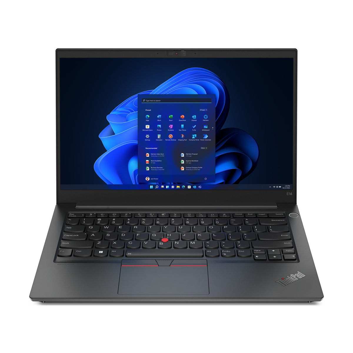 Lenovo ThinkPad E14 Laptop - 35.6 cm (14&quot;) - AMD Ryzen™ 5 5625U - 8 GB DDR4-SDRAM - 256 GB SSD - Wi-Fi 6 - Windows 11 Pro - Black