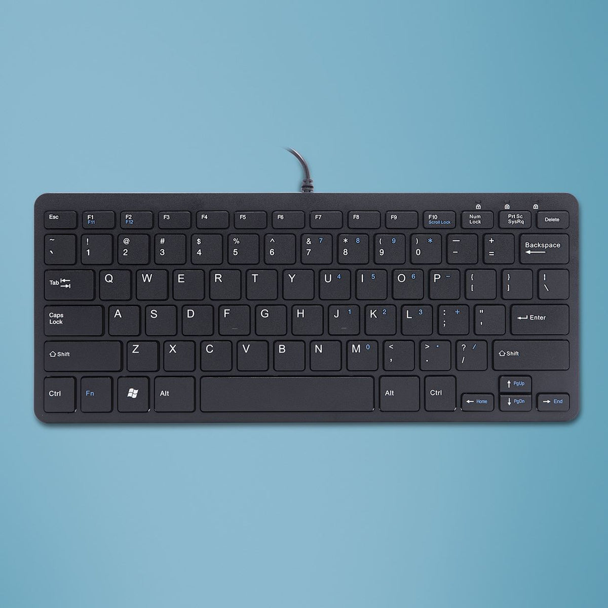 R-Go Tools Compact R-Go keyboard, QWERTY (US), wired, black