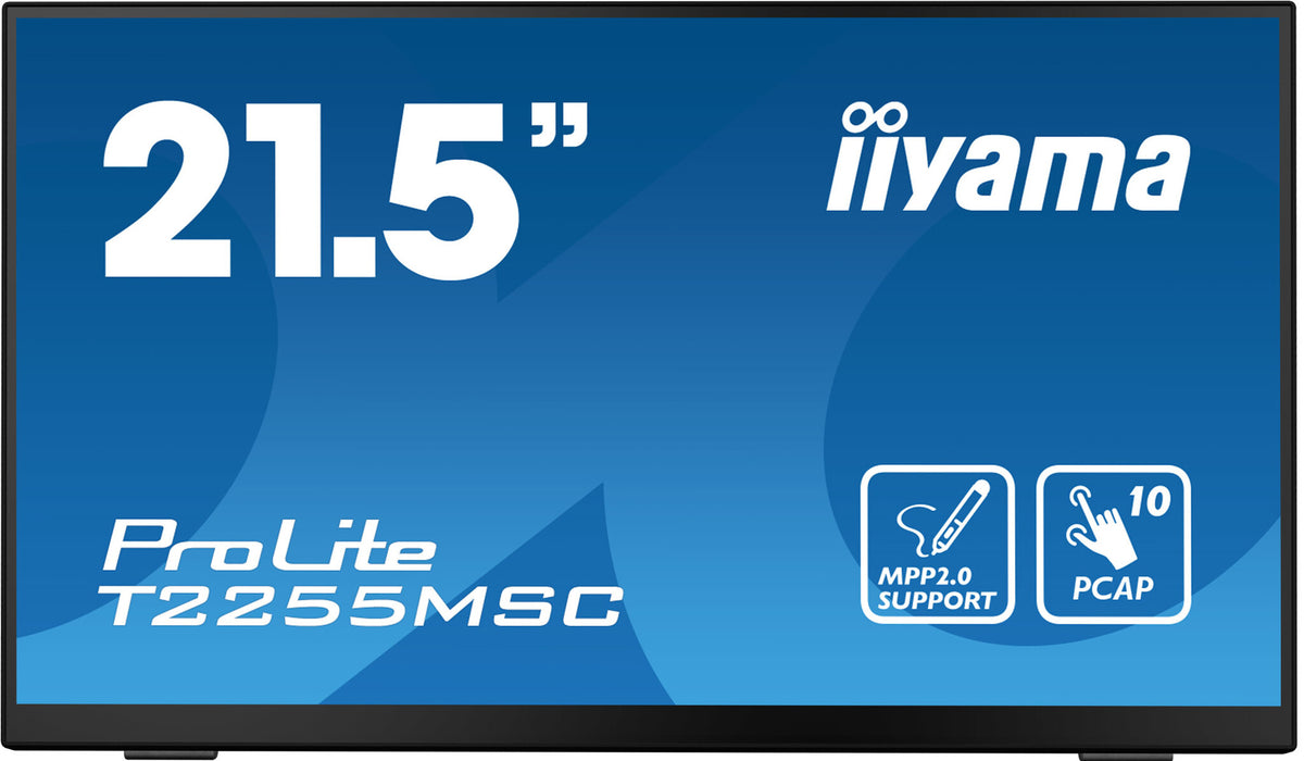 iiyama ProLite T2255MSC-B1 - 54.6 cm (21.5&quot;) - 1920 x 1080 pixels FHD LCD Touchscreen Portable Monitor