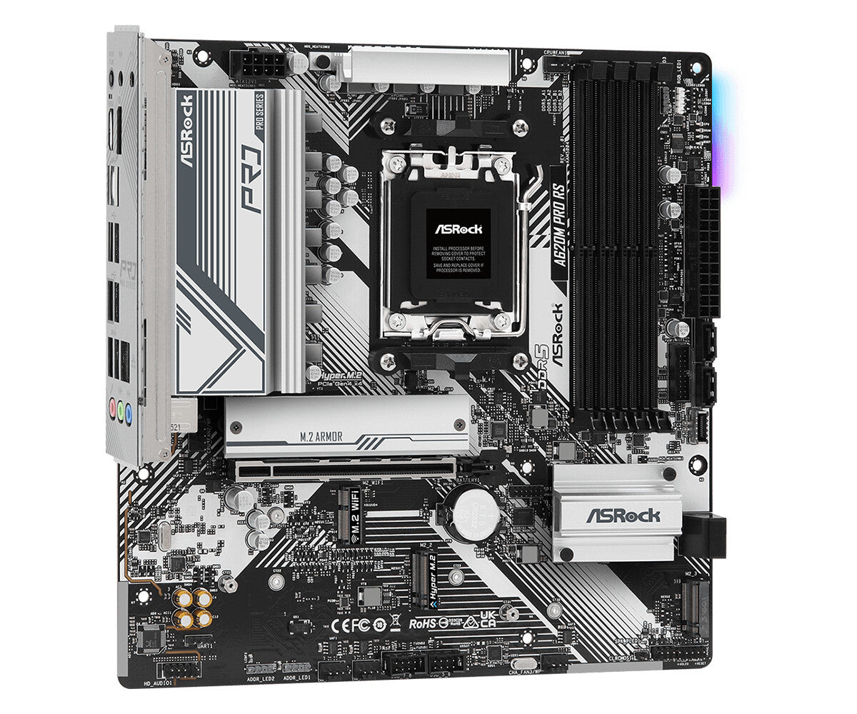 Asrock A620M Pro &quot;Racesport Edition&quot; micro ATX motherboard - AMD A620 Socket AM5