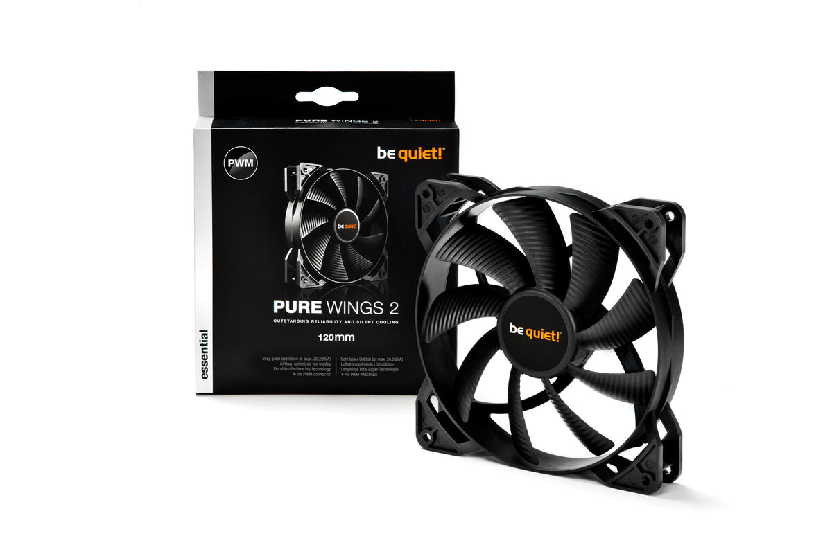 be quiet! Pure Wings 2 - Computer Case Fan in Black - 120mm