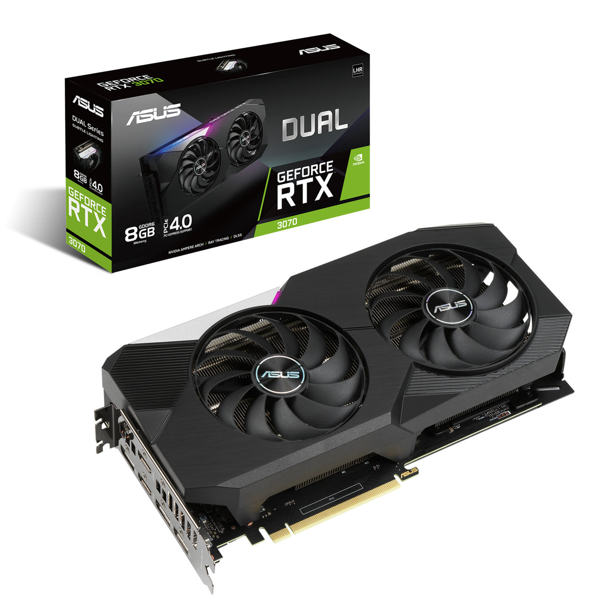 ASUS Dual V2 - NVIDIA 8 GB GDDR6 GeForce RTX 3070 graphics card