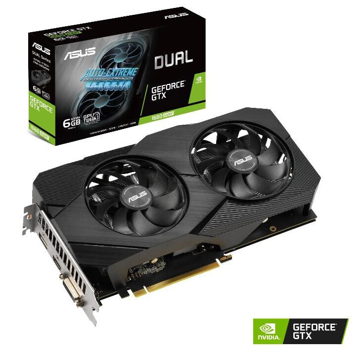 ASUS Dual EVO - NVIDIA 6 GB GDDR6 GeForce GTX 1660 SUPER graphics card