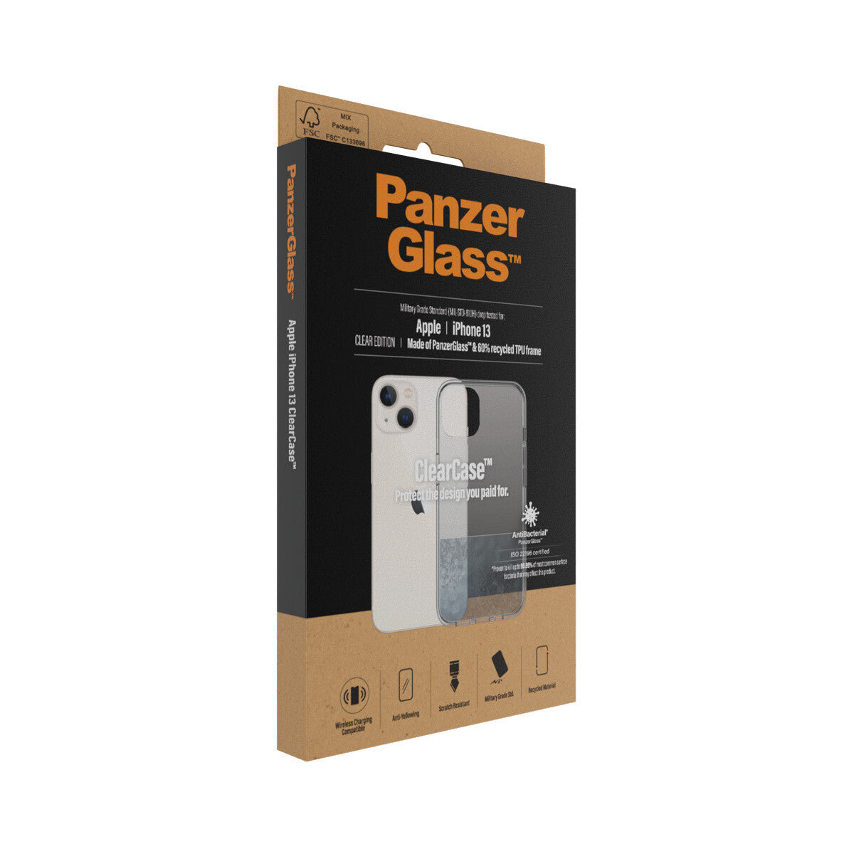 PanzerGlass ® ClearCase for iPhone 13 in Transparent