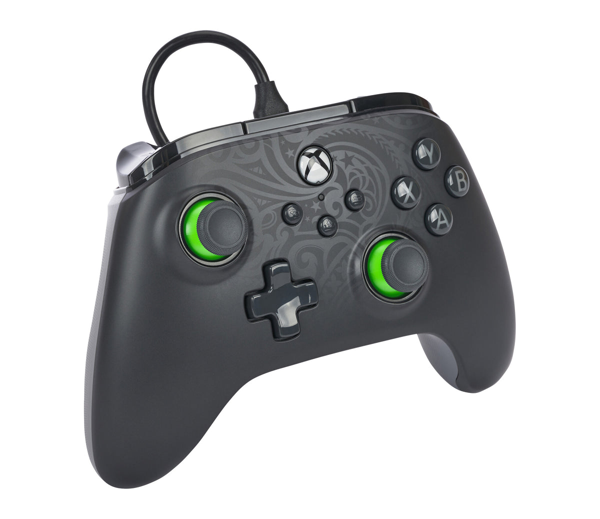 PowerA Advantage Wired Gaming Controller for PC / Xbox Series X|S in Black / Lime