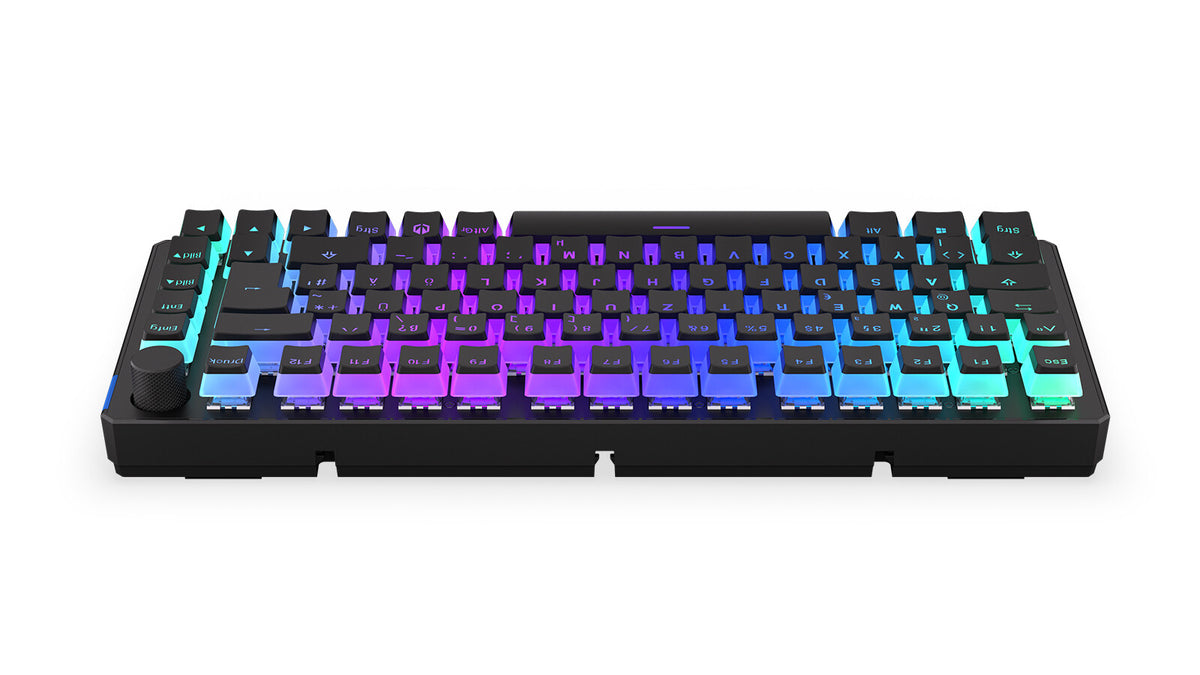 ENDORFY Thock 75% - USB Wired + RF Wireless RGB Mechanical Keyboard in Black (QWERTZ German)