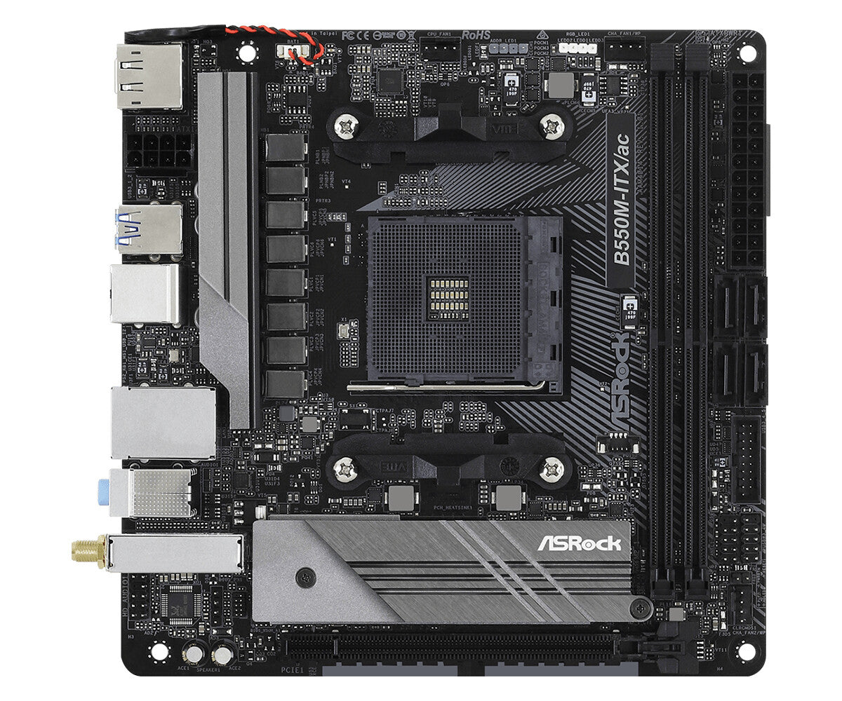 Asrock B550M-ITX/ac mini ITX motherboard - AMD B550 Socket AM4