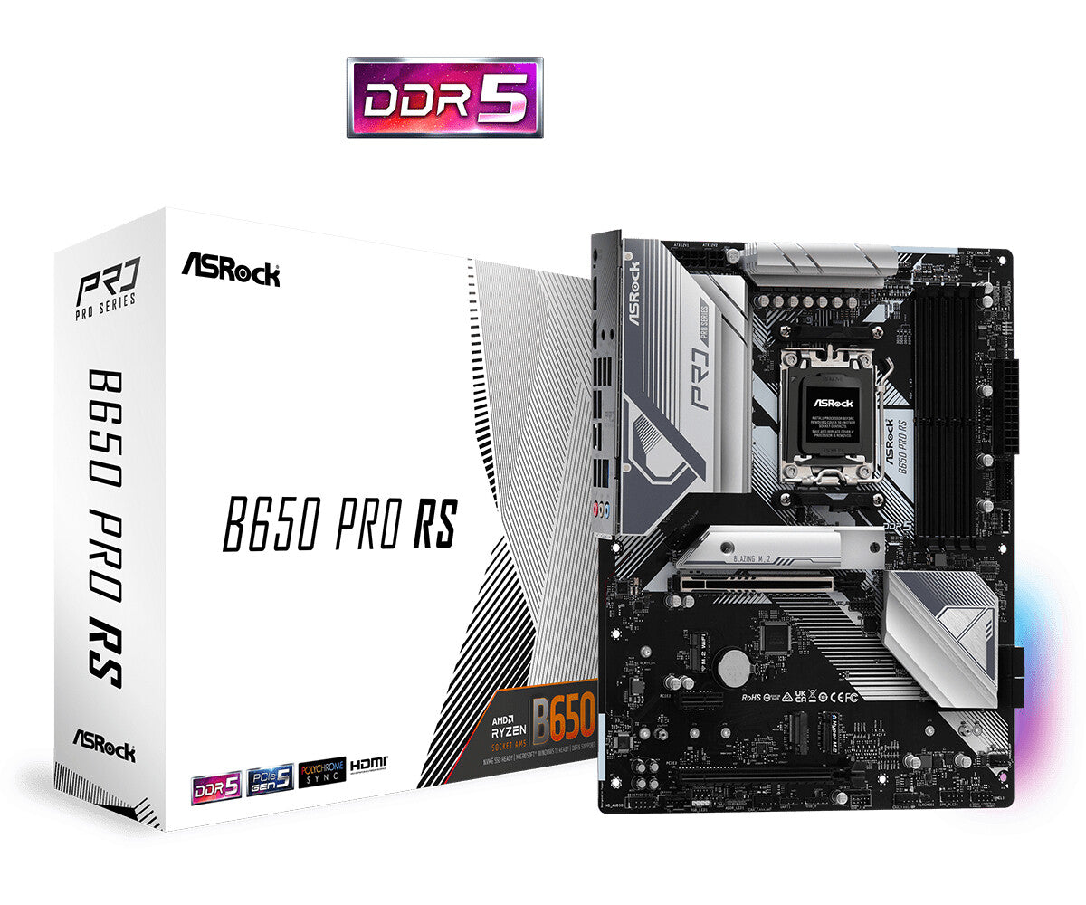 Asrock B650 Pro RS ATX motherboard - AMD B650 Socket AM5