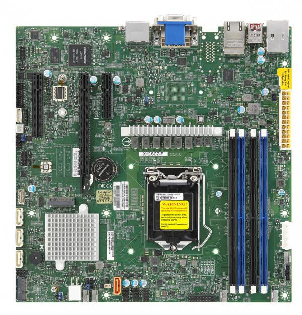 Supermicro MBD-X12SCZ-F micro ATX motherboard - Intel W480 LGA 1200