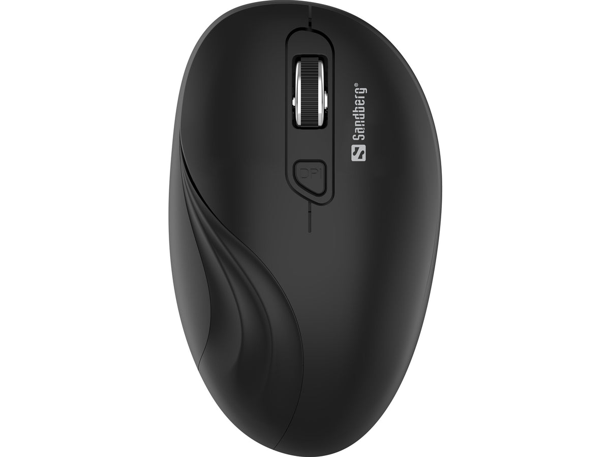 Sandberg - RF Wireless Mouse in Black - 1,600 DPI