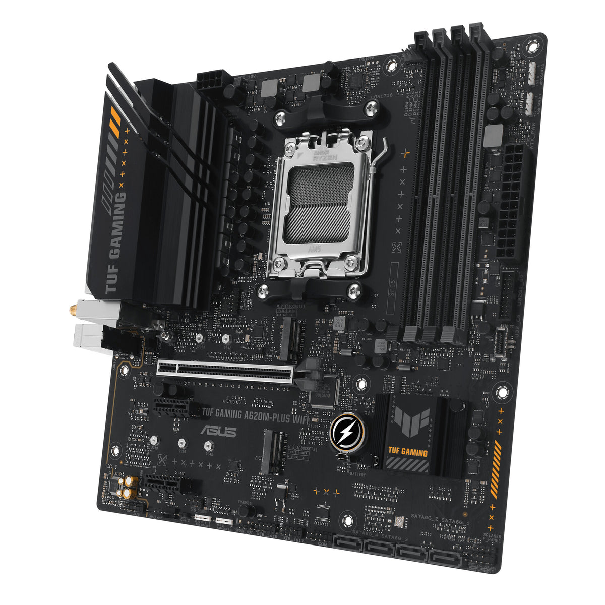 ASUS TUF GAMING A620M-PLUS WIFI micro ATX motherboard - AMD A620 Socket AM5