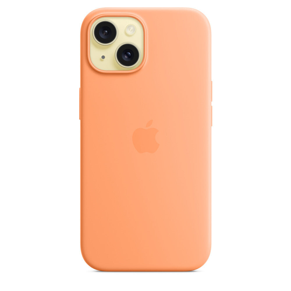 Apple mobile phone case for iPhone 15 in Orange Sorbet