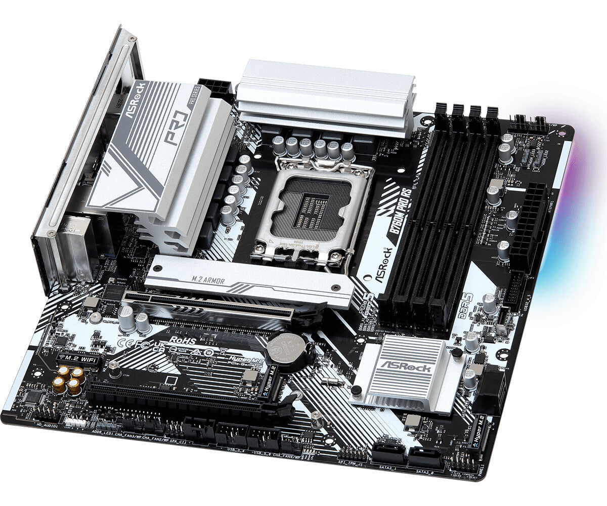 Asrock B760M Pro RS micro ATX Motherboard - Intel B760 LGA 1700