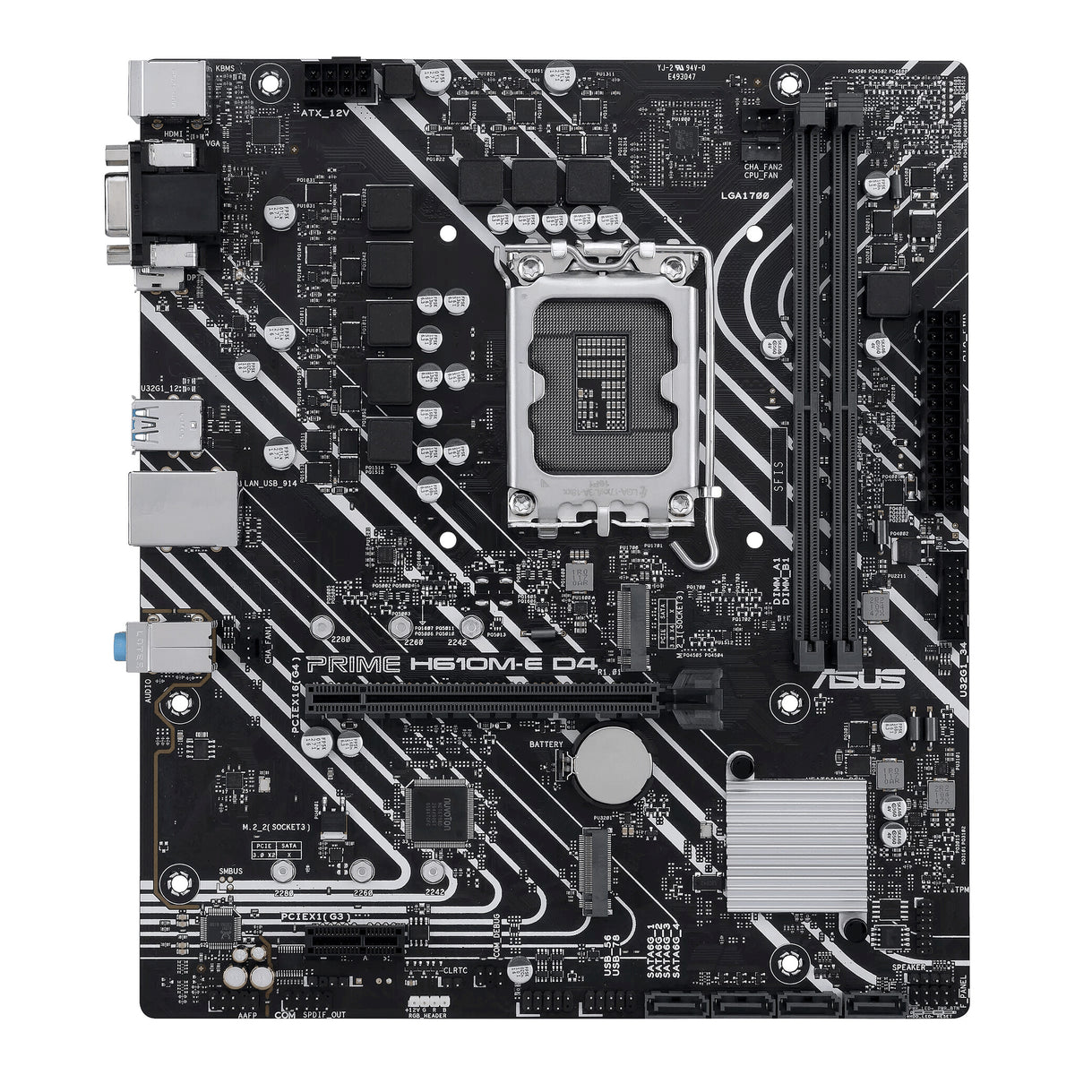 ASUS PRIME H610M-E D4-CSM micro ATX motherboard - Intel H610 LGA 1700