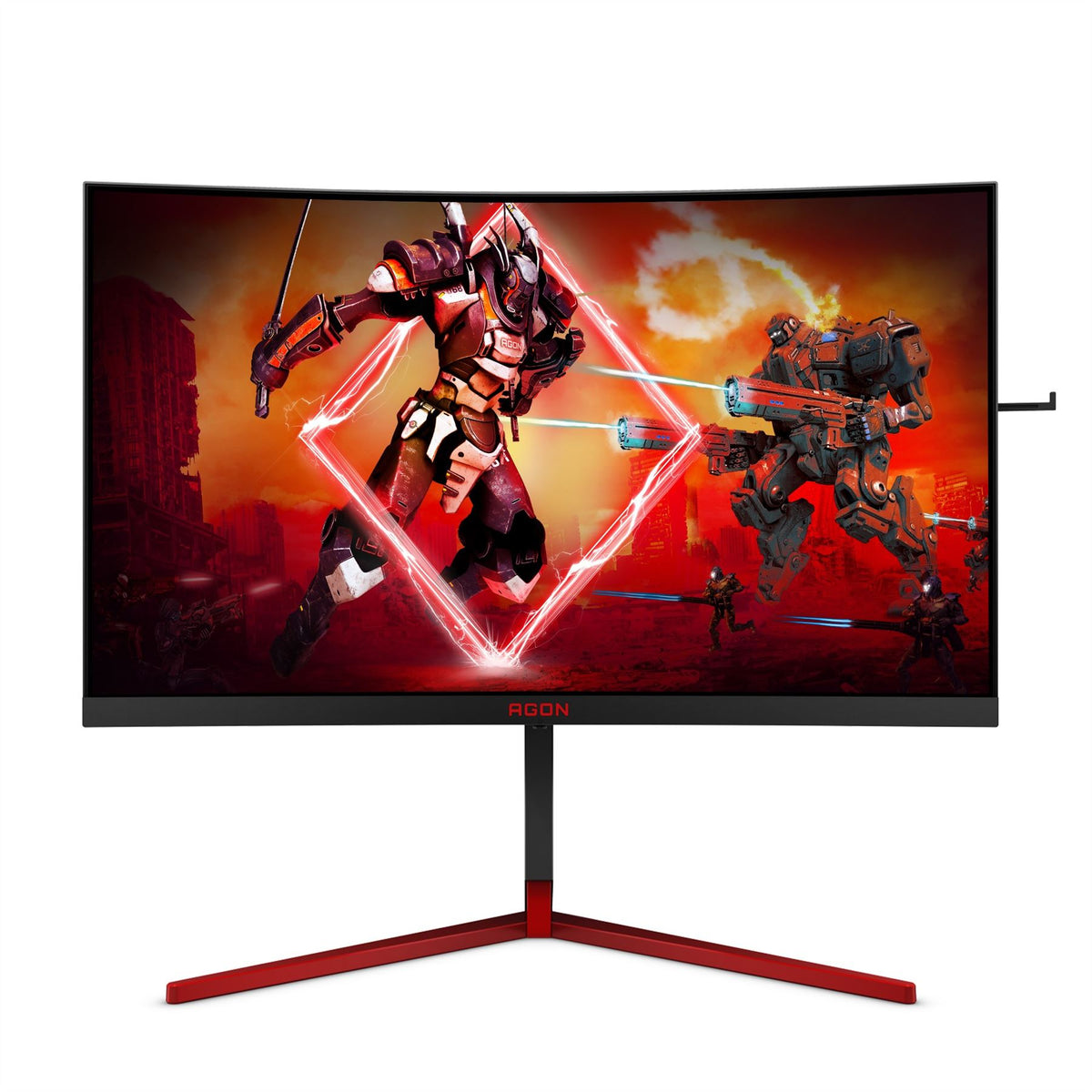 AOC AGON 3 AG273QCG Computer Monitor 68.6 cm (27&quot;) 2560 x 1440 pixels Quad HD LED Black, Red