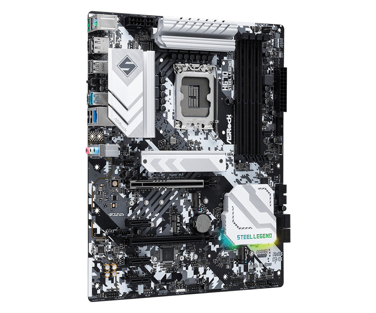 Asrock H670 Steel Legend ATX motherboard - Intel H670 LGA 1700