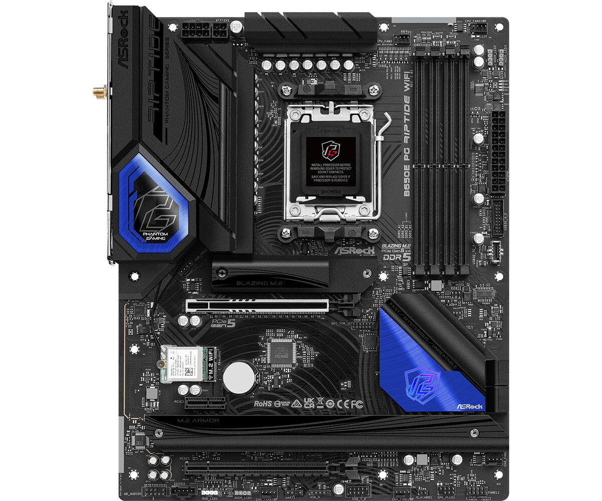 Asrock B650E PG Riptide WiFi ATX motherboard - AMD B650 Socket AM5