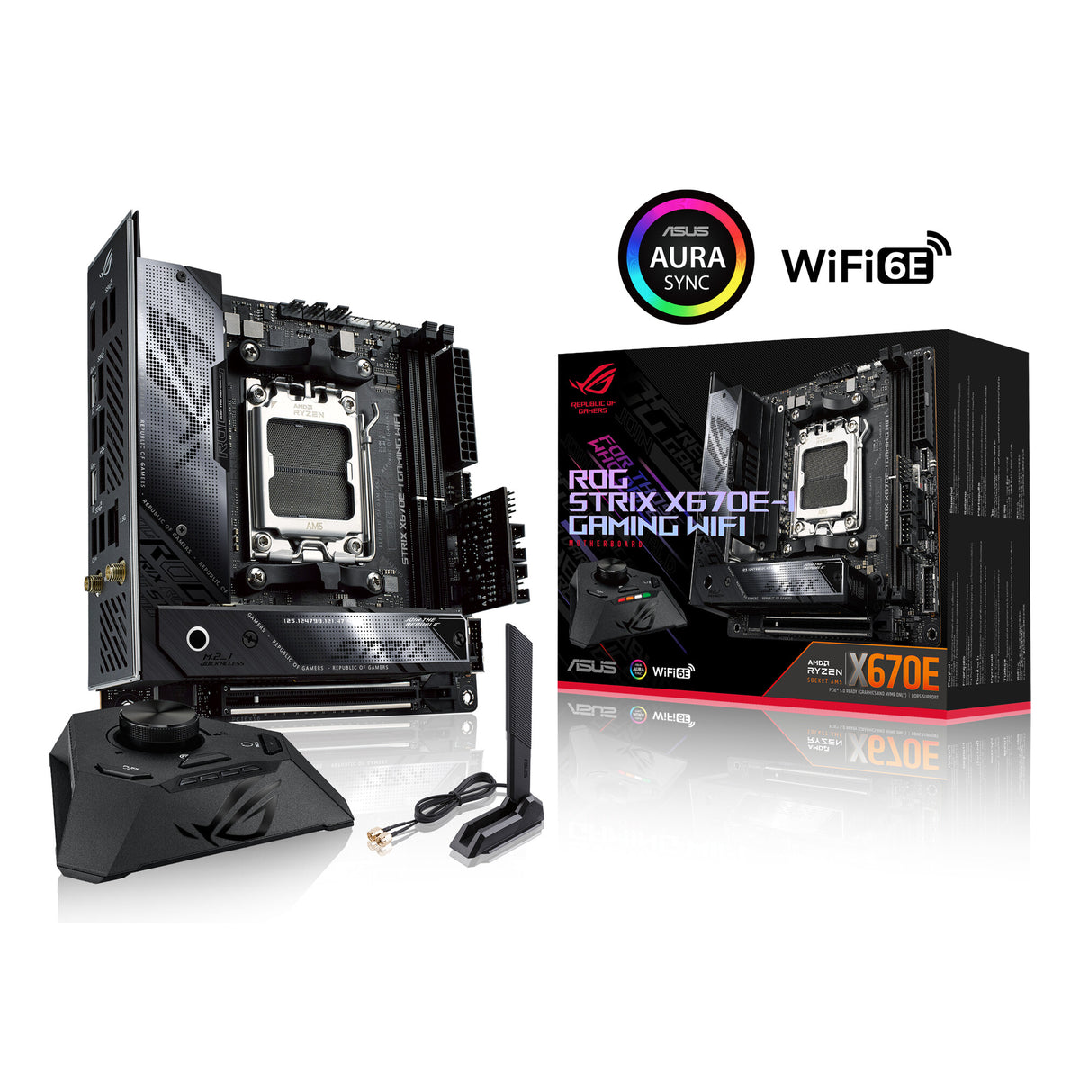 ASUS ROG STRIX X670E-I GAMING WIFI mini ITX Motherboard - AMD X670 Socket AM5