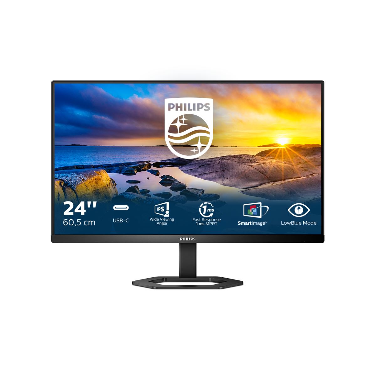 Philips 5000 series 24E1N5300AE/00 LED display 60.5 cm (23.8&quot;) 1920 x 1080 pixels Full HD Black Monitor