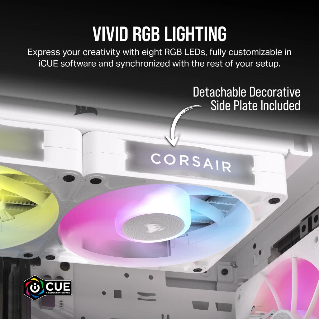 Corsair iCUE LINK RX140 RGB - Computer Case Fan in White - 140mm