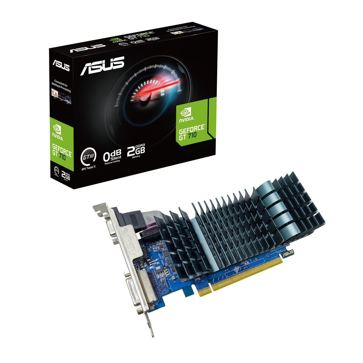 ASUS - NVIDIA 2 GB GDDR3 GeForce GT 710 graphics card