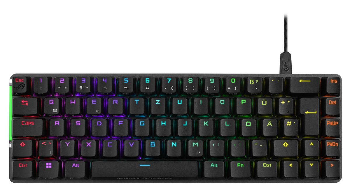 ASUS ROG Falchion Ace - USB Wired Mechanical RGB Keyboard in Black (QWERTZ German)