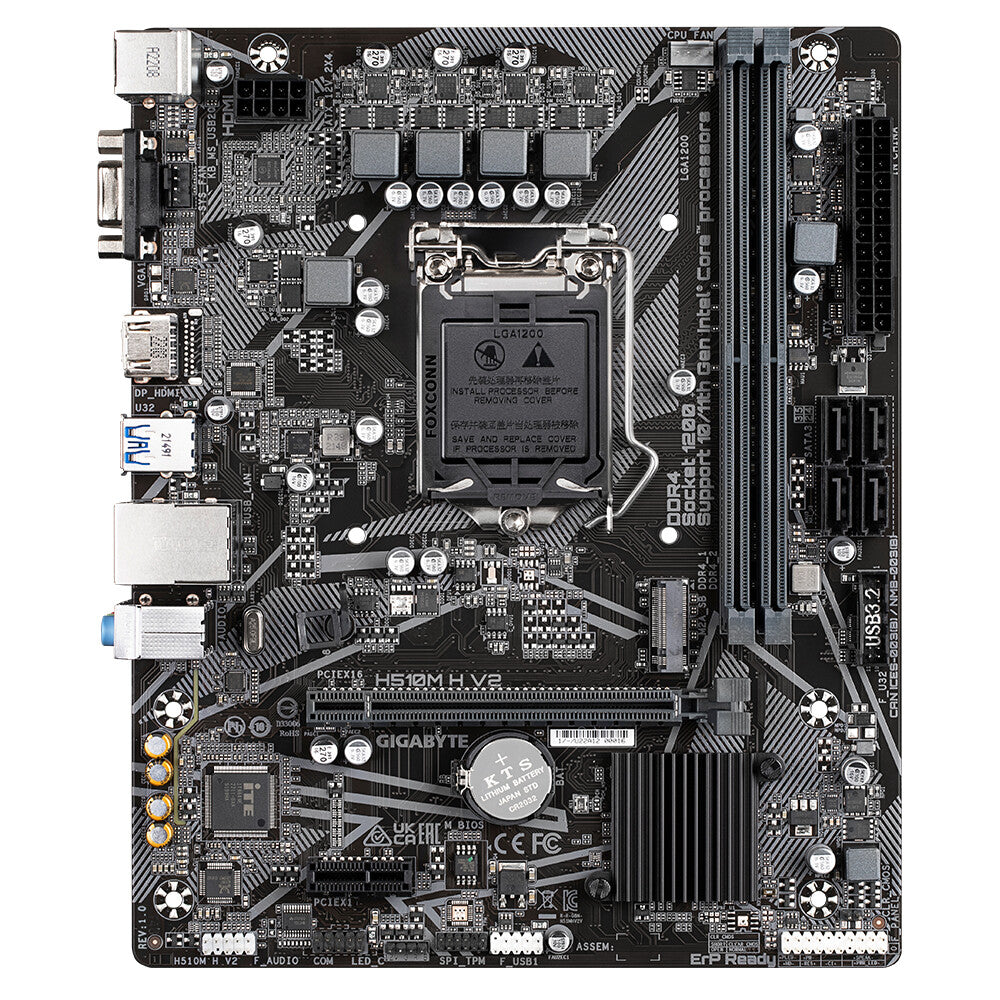 Gigabyte H510M H V2 micro ATX motherboard - Intel H510 Express LGA 1200