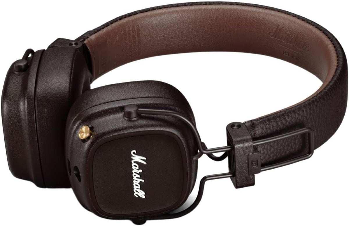 Marshall Major IV 3.5m Wired &amp; Wireless Bluetooth On Ear Headphones in Brown