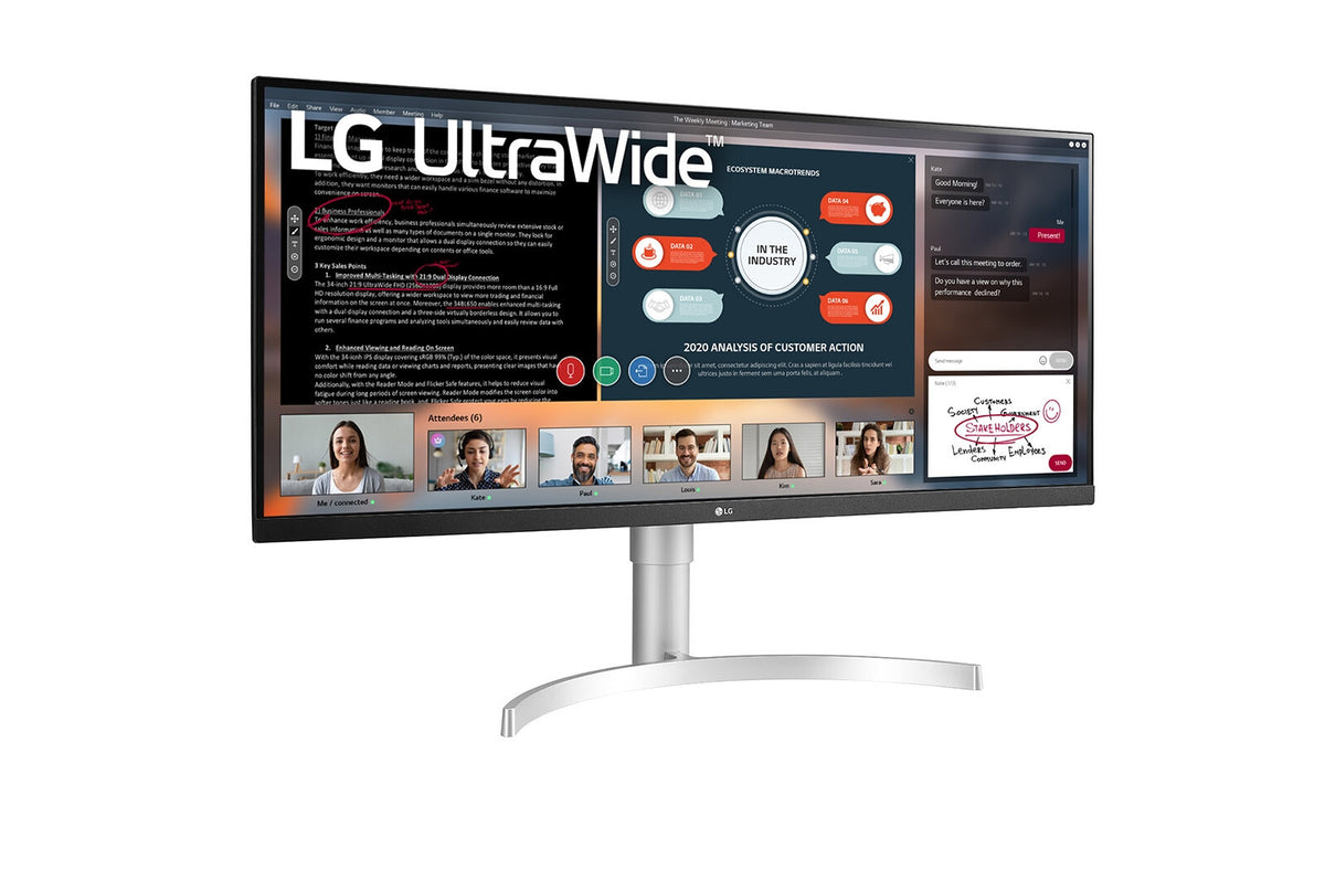 LG 34WN650-W - 86.4 cm (34&quot;) - 2560 x 1080 pixels UltraWide FHD LED Monitor