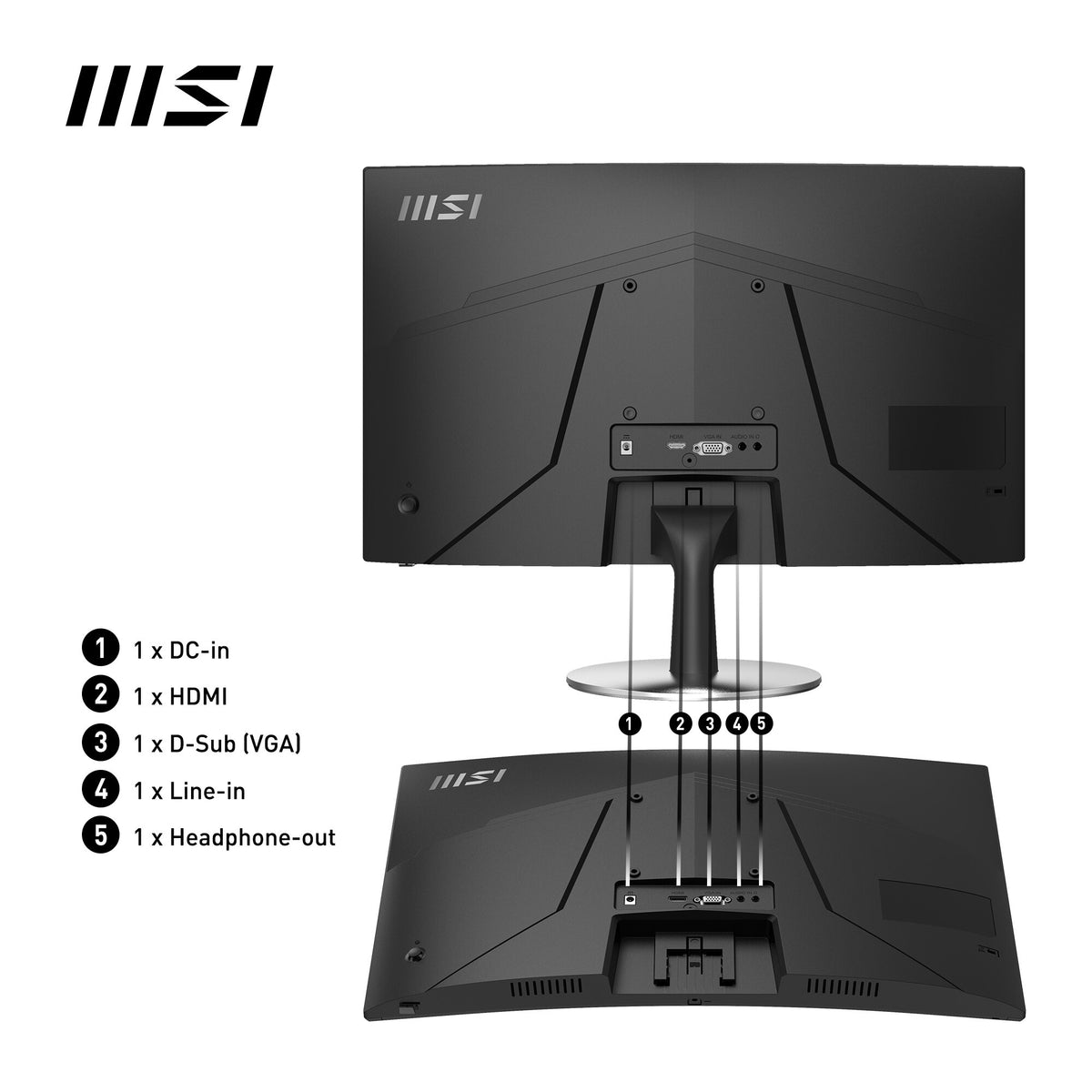 MSI Pro MP2422C - 59.9 cm (23.6&quot;) - 1920 x 1080 pixels FHD Monitor