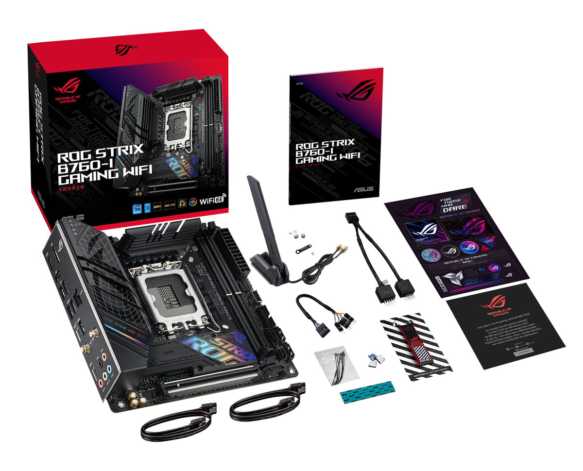 ASUS ROG STRIX B760-I GAMING WIFI mini ITX Motherboard - Intel B760 LGA 1700