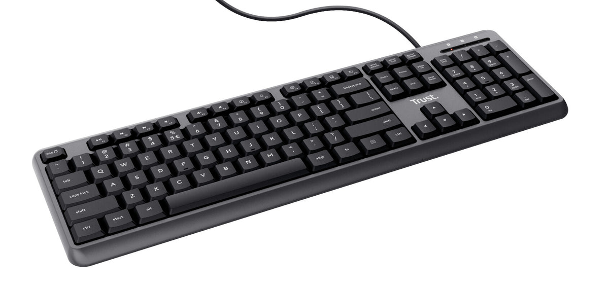 Trust ODY - USB Wired Membrane Keyboard in Black / Grey (QWERTY UK)