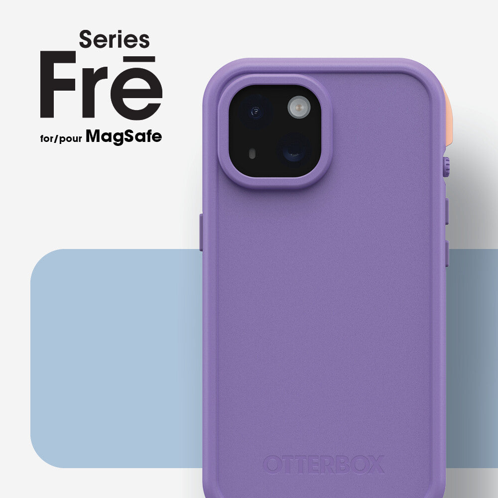 OtterBox Frē Series for iPhone 15 in Rule of Plum (Purple)