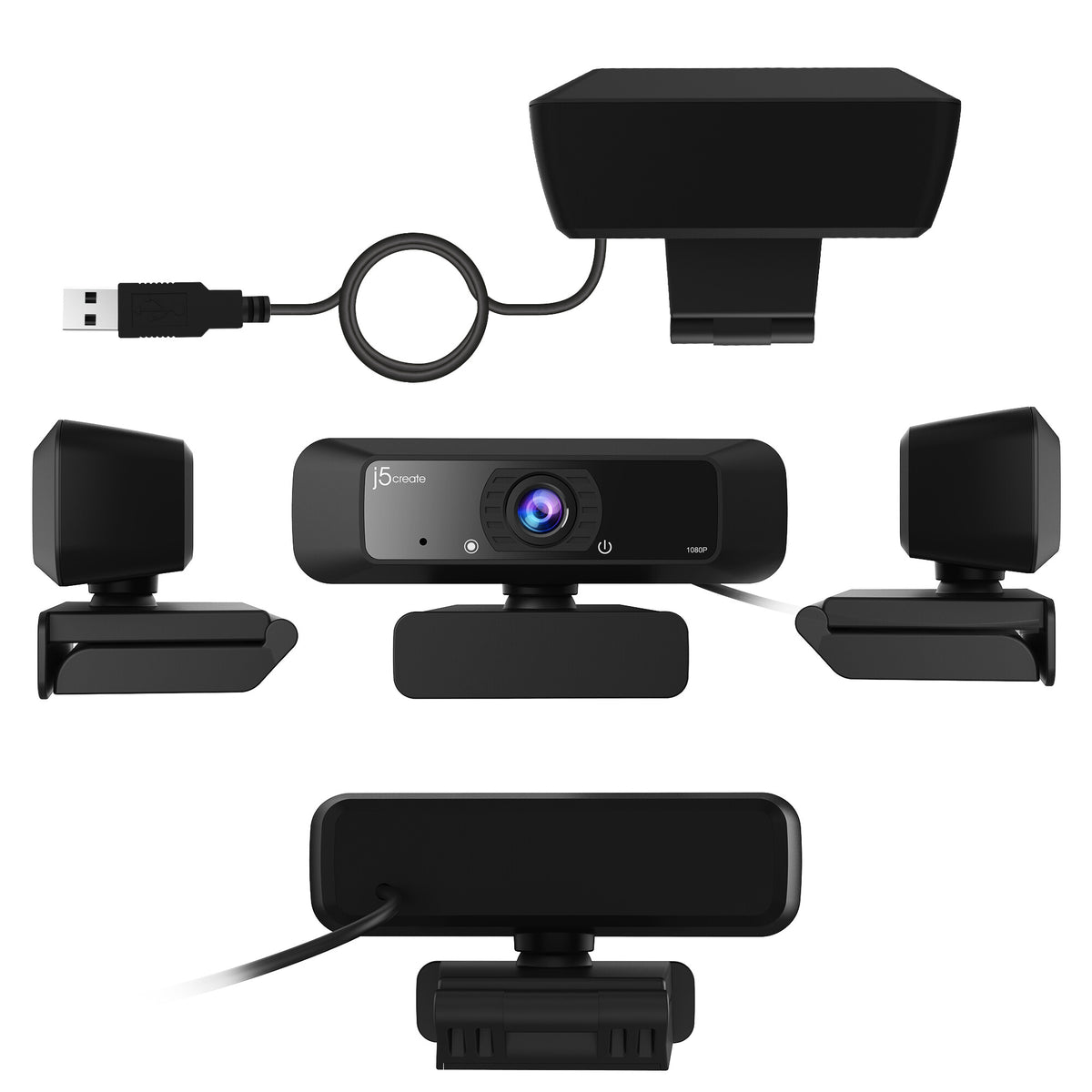 j5create JVCU100 - USB Wired 1080p HD Webcam